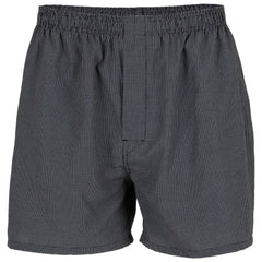 Gildan boxers laid flat under pants for a smooth silhouette.