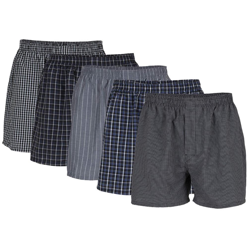 Gildan men's boxers cotton weave close-up for breathable comfort.