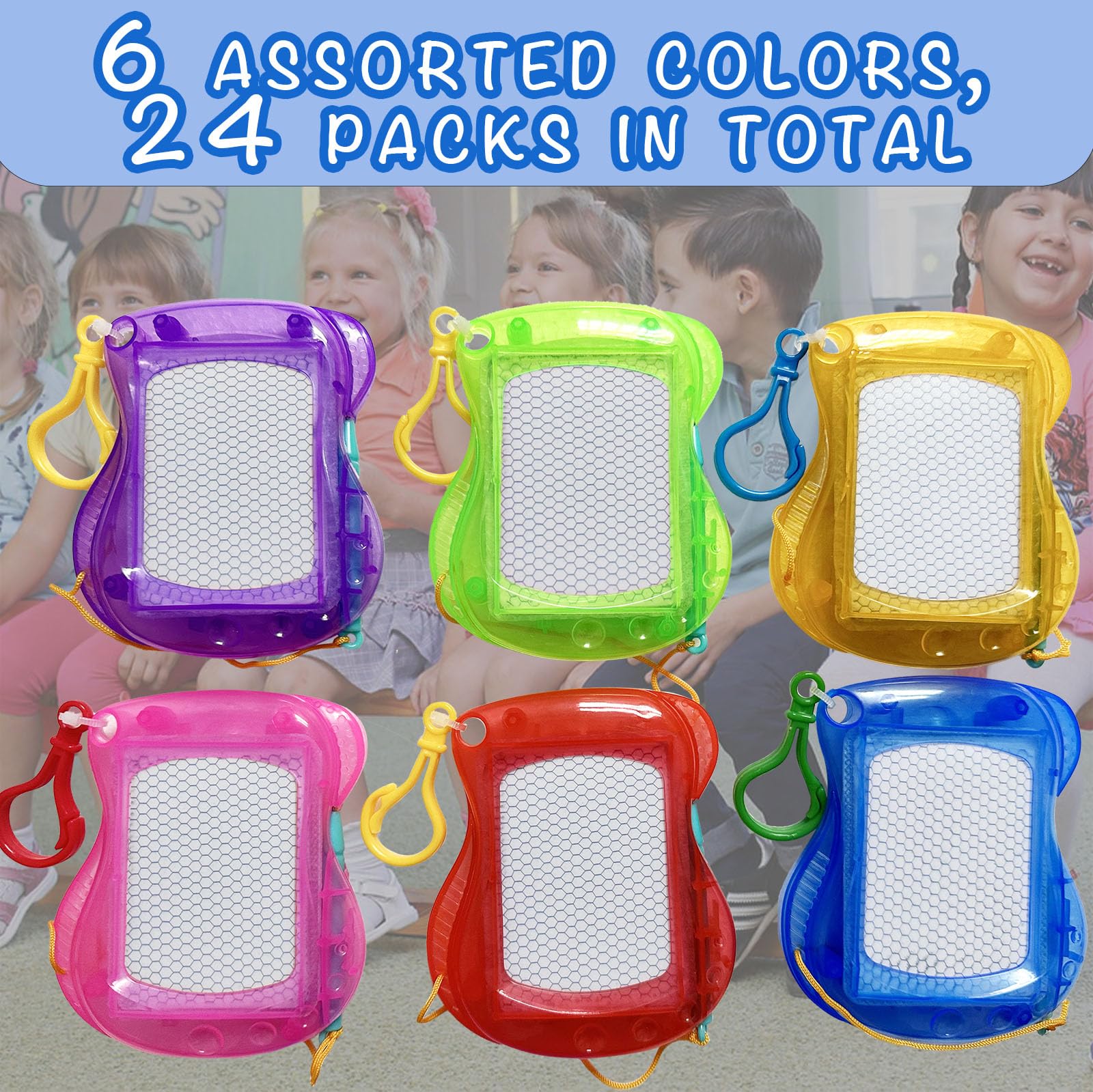Giliger magnetic doodle board features easy eraser for quick corrections.