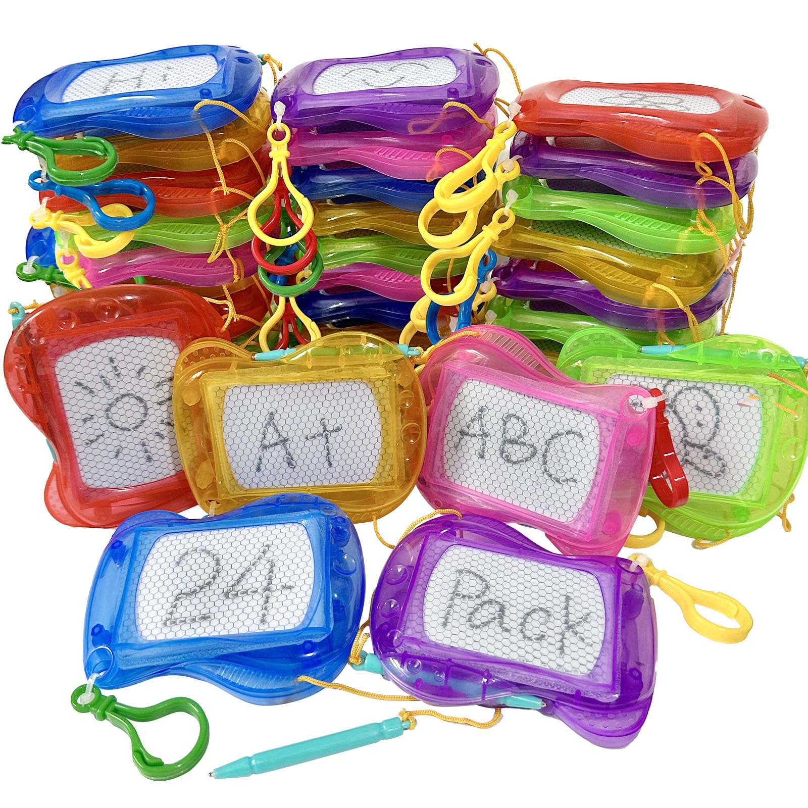 Giliger mini magnetic drawing board with backpack clip for portable doodling on the go.