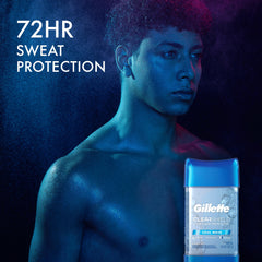 Gillette Advanced Clear Gel Cool Wave packaging detail with five-pack label