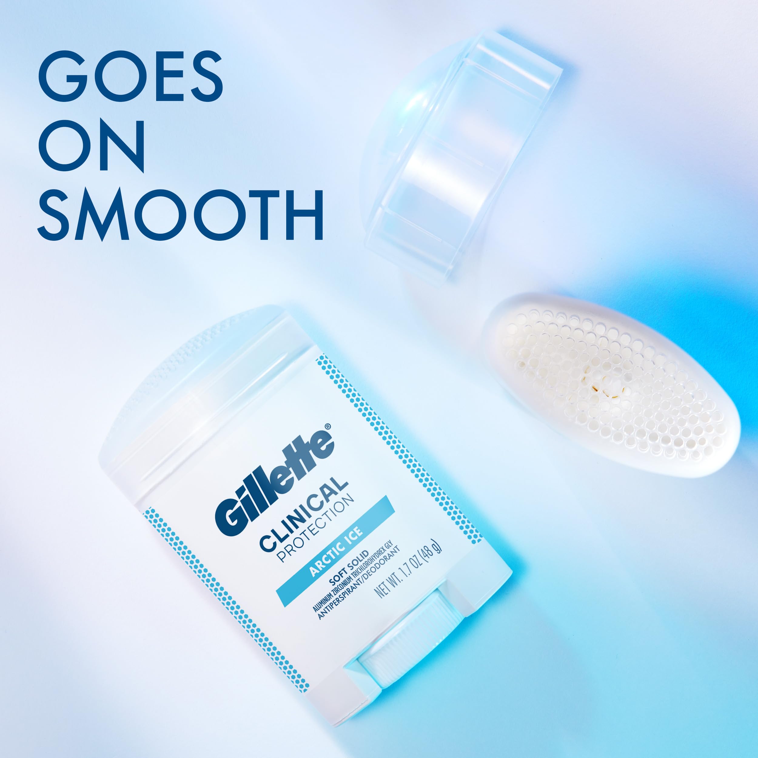 Gillette Clinical Arctic Ice offers 72-hour protection in a compact stick.