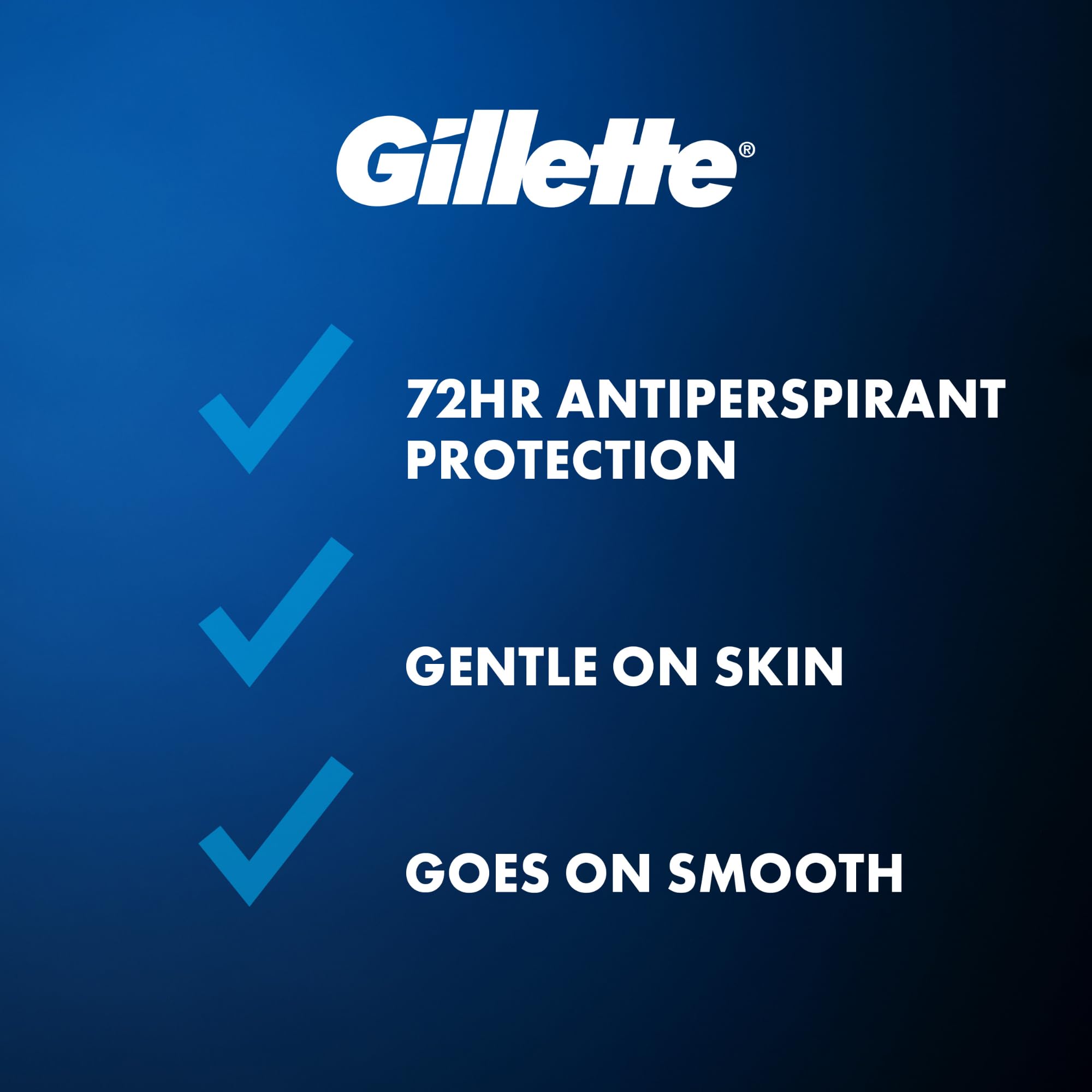 Gillette Clinical Soft Solid application close-up shows smooth glide and skin-friendly formula