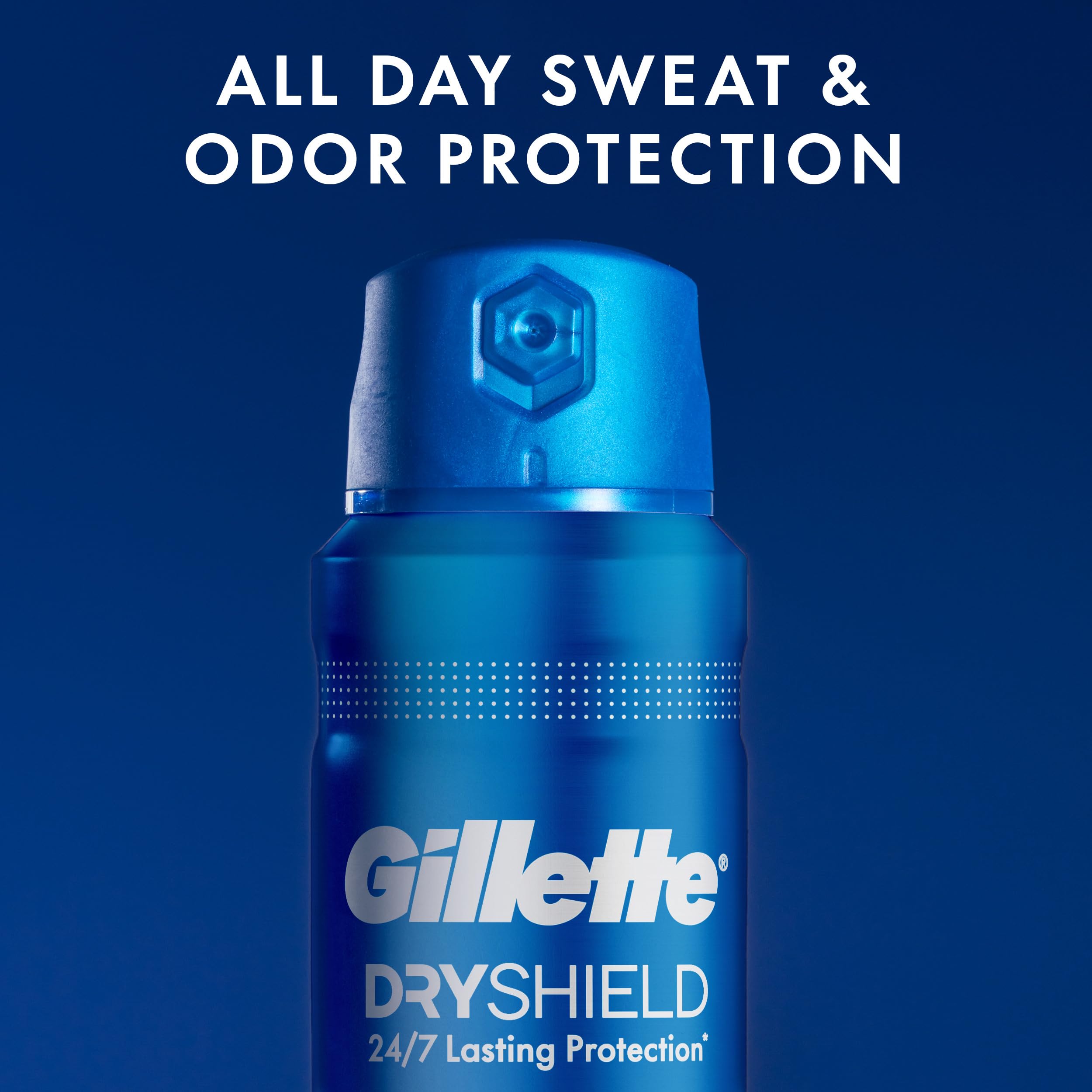 Pack of three Gillette Dry Spray for 24/7 protection