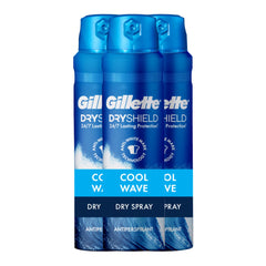 Gillette Dry Spray bottle with Cool Wave scent offers all-day freshness