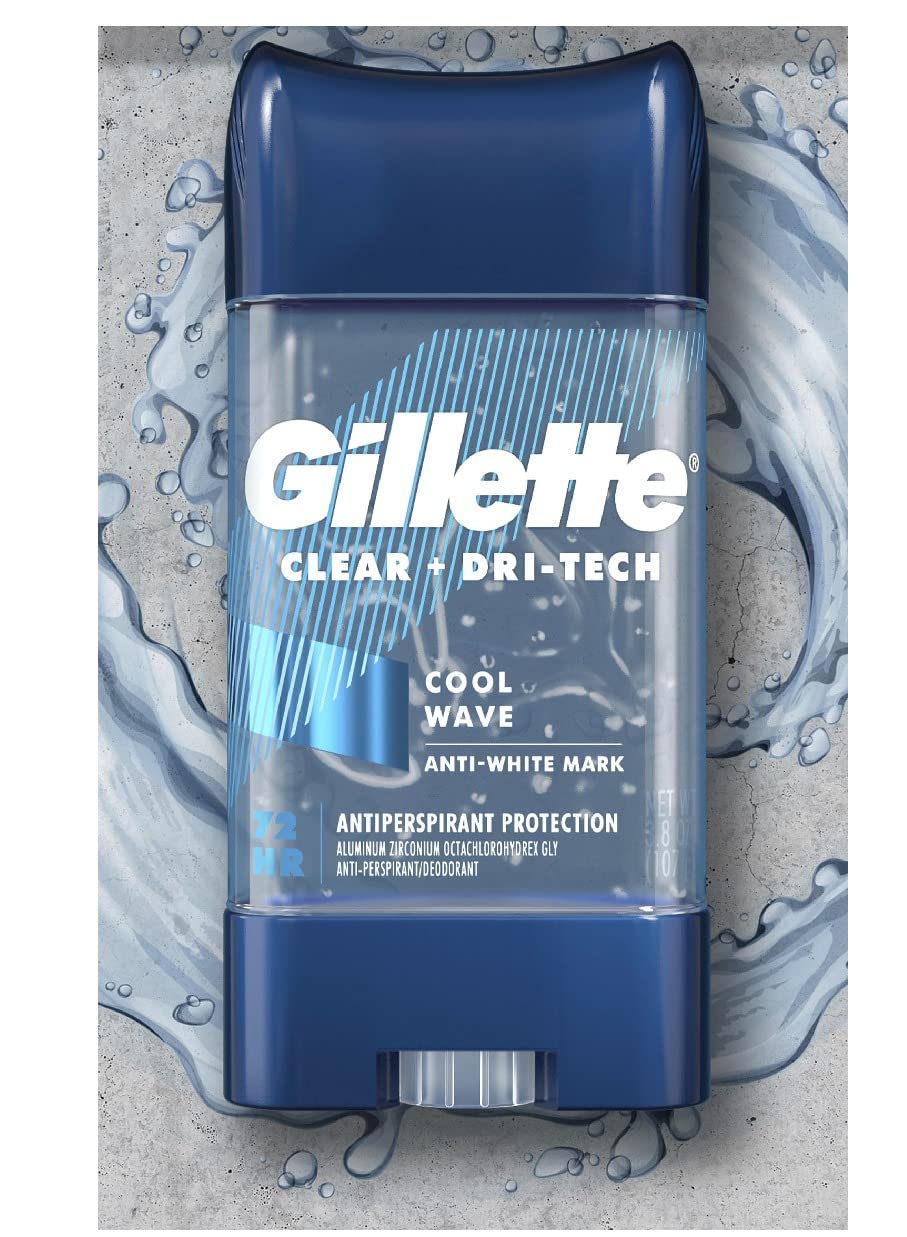 Gillette Endurance Clear Gel Cool Wave offers a fresh scent and reliable odor control during workouts.