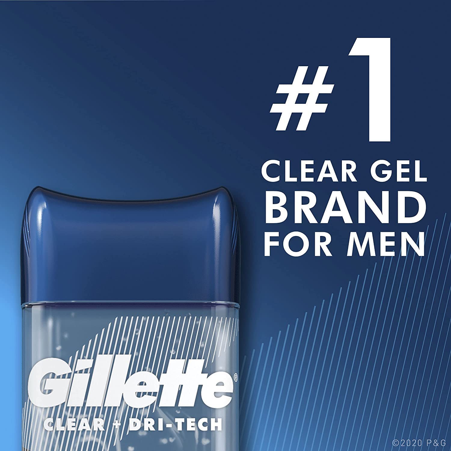 Sleek 3.8 oz Gillette Endurance Clear Gel Cool Wave bottle ready for gym bag.