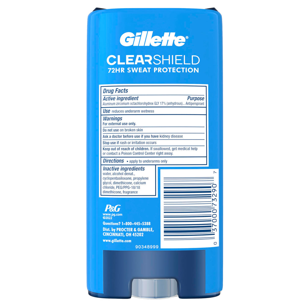 Gillette Fresh Wild Rain scent delivers subtle aroma.