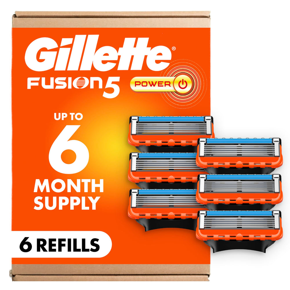 Gillette Fusion5 Power blade refill for a close shave with five blades.