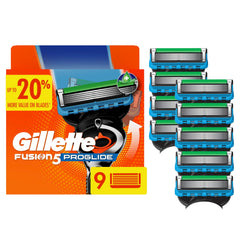 Gillette Fusion5 ProGlide blade refill front view with five blades for a close shaving
