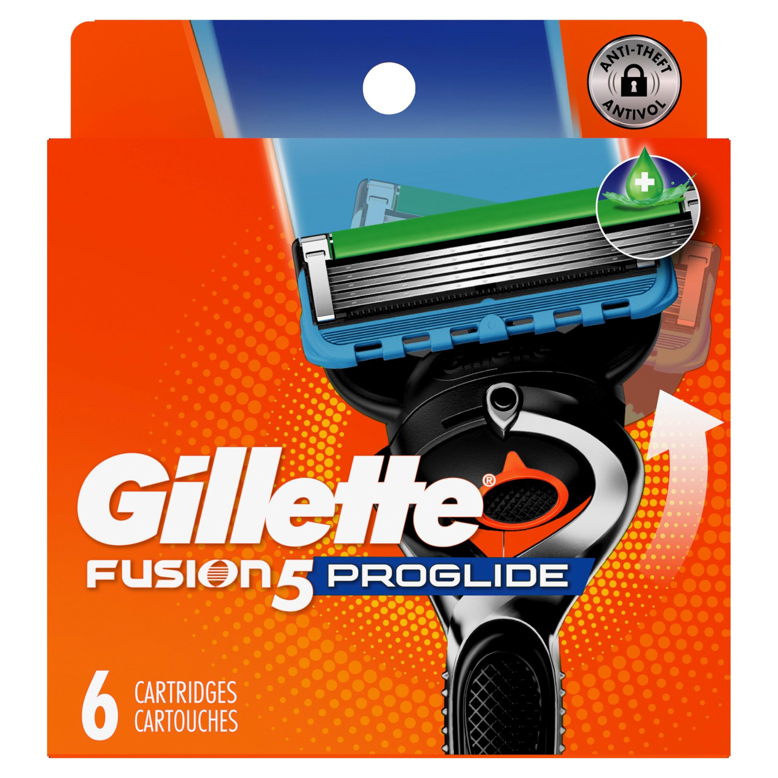 Gillette Fusion5 ProGlide compatibility-fits-all-handle ensures versatile use.