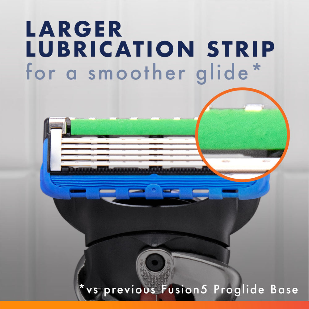 Precision trimmer on Fusion5 ProGlide for edges and styling.