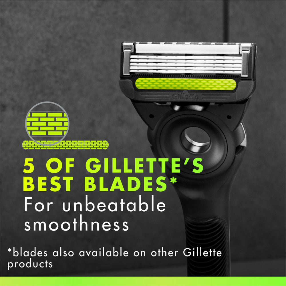GilletteLabs five-blades cartridge balance sharpness and comfort.