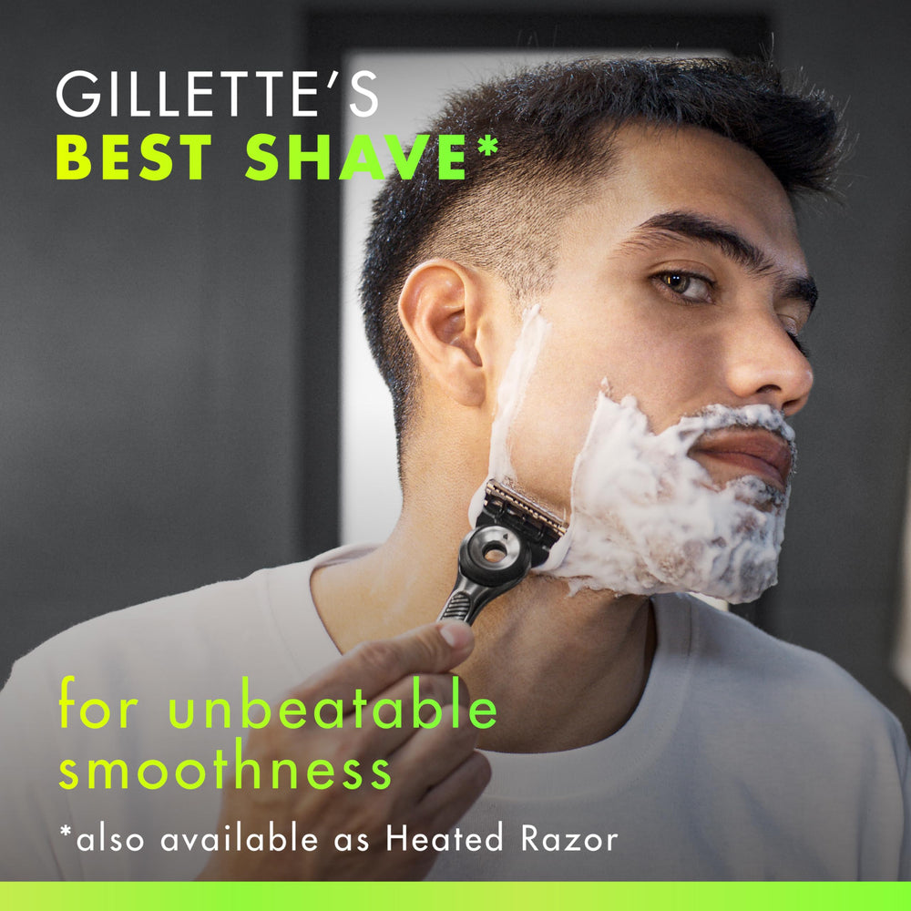 GilletteLabs refill with precision trimmer back for precise edges in hard-to-reach areas.