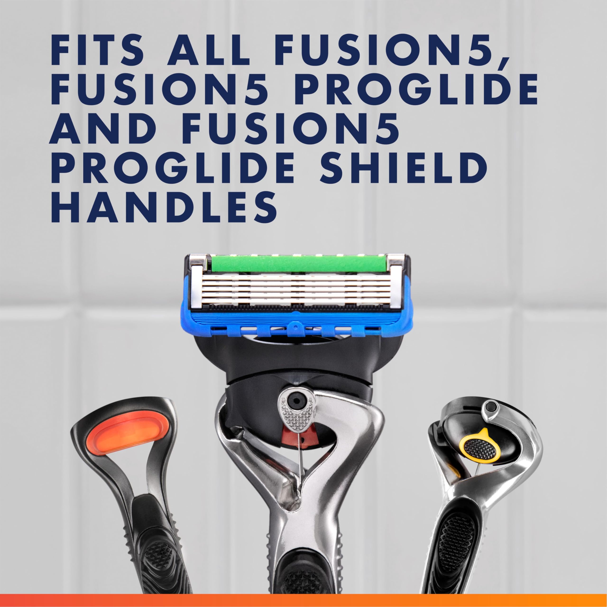 Gillette ProGlide five-blade stack demonstrating efficient cutting