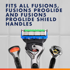 Gillette ProGlide five-blade stack demonstrating efficient cutting
