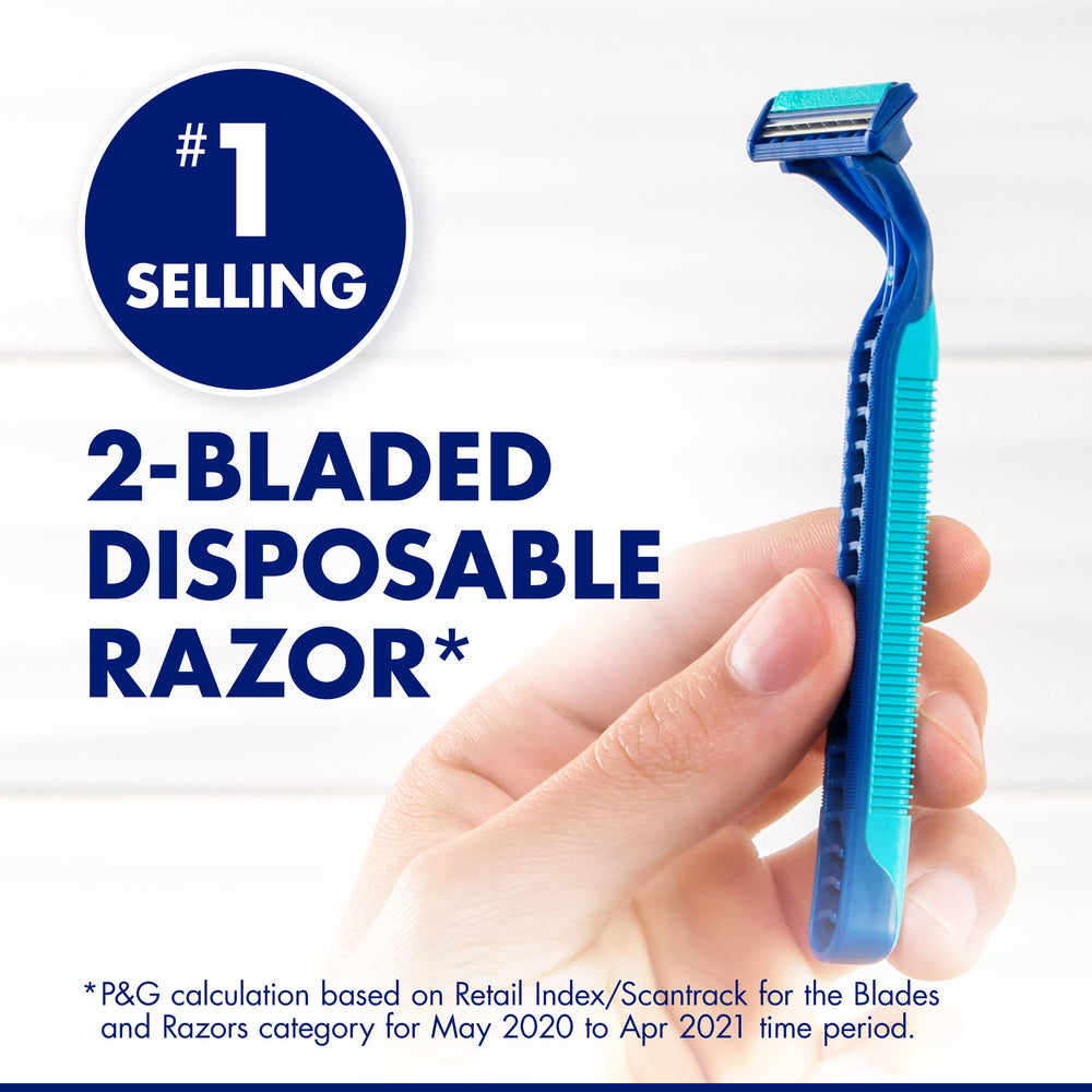 Gillette Sensor2 Plus pivoting head adapts to facial contours for a better shave experience.