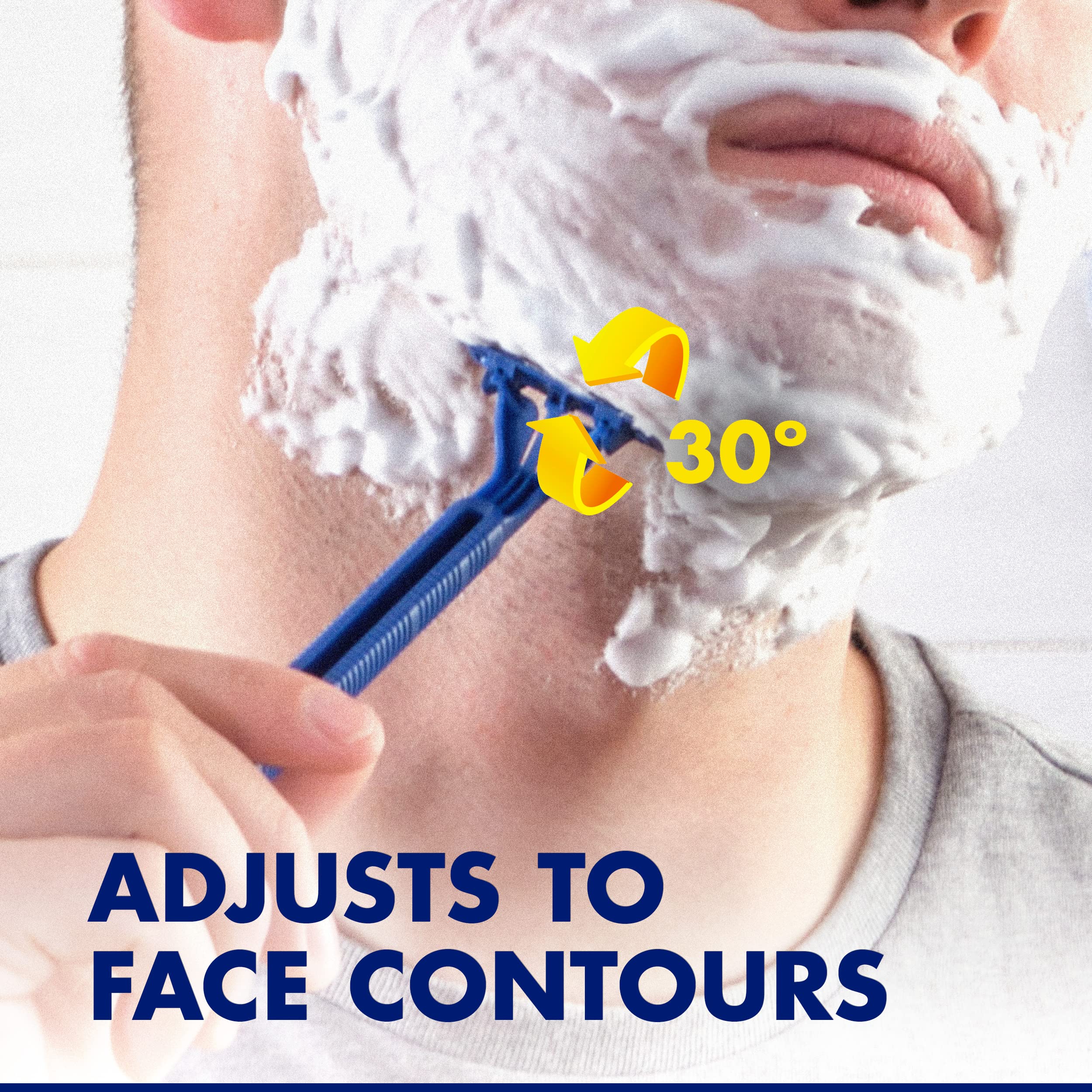 Gillette Sensor2 Plus disposable design enables quick replacement when ready.