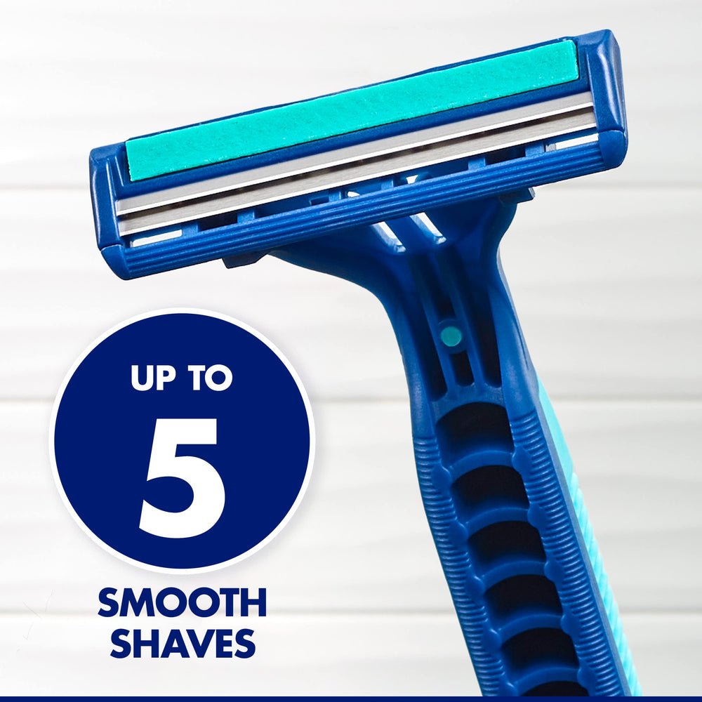 Gillette Sensor2 Plus lubrastrip gliding along skin for comfortable movement.