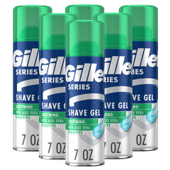 Gillette Series 3X Sensitive bottle pour facilitates gentle, hydrated shaving.