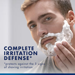 Gillette Series soothing shave gel application on face demonstrates smooth glide and protection