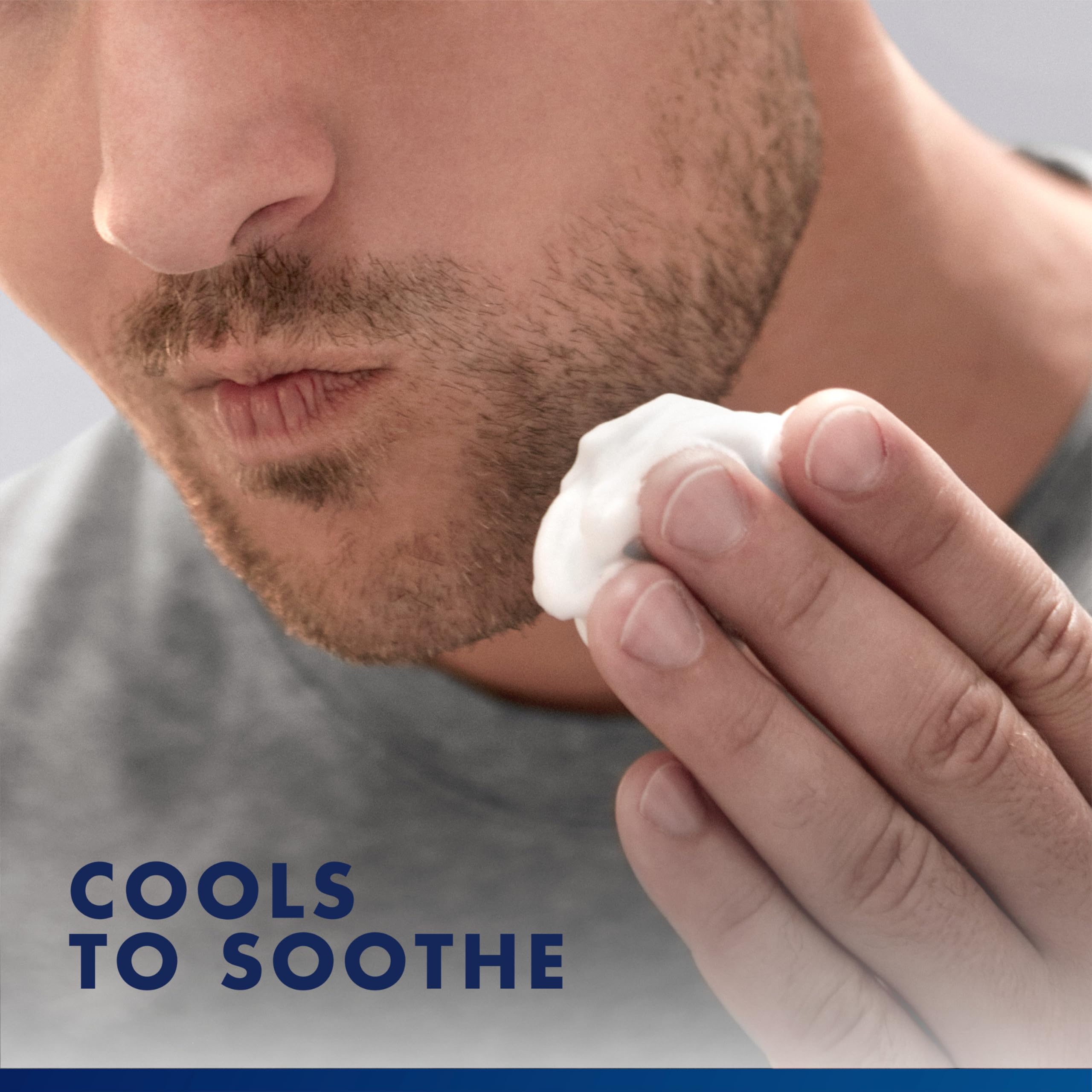 Gillette Series soothing shave gel packaging displays compact 2.5 oz size