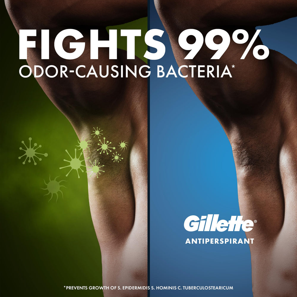 Gillette SkinShield alcohol-free formula label indicates gentler, sting-free use.