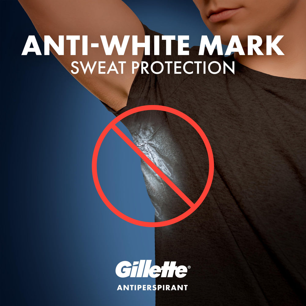 Front packaging showcasing Gillette SkinShield Freshwater Timber scent.