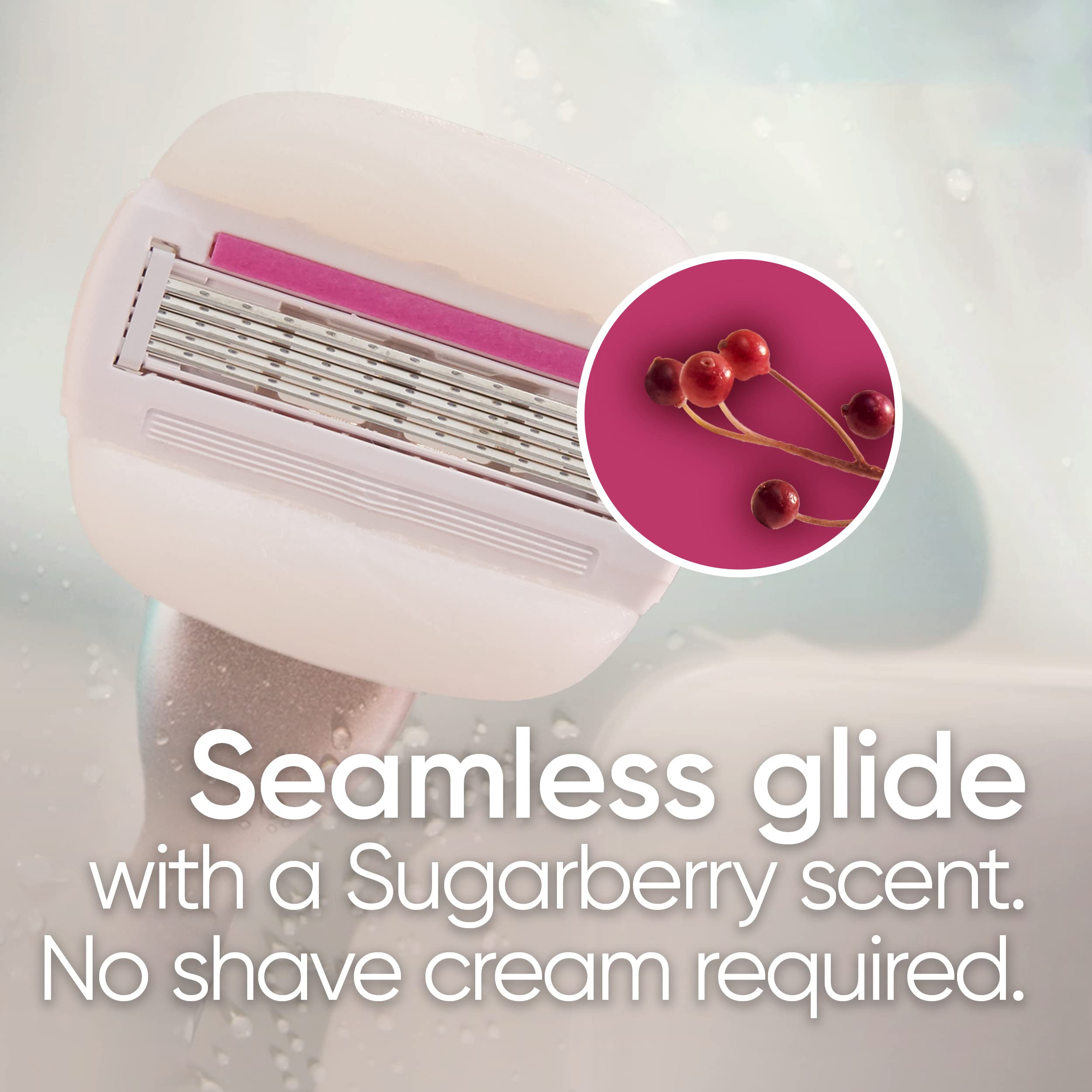 Ideal for daily shaves in the shower with Gillette Venus ComfortGlide.