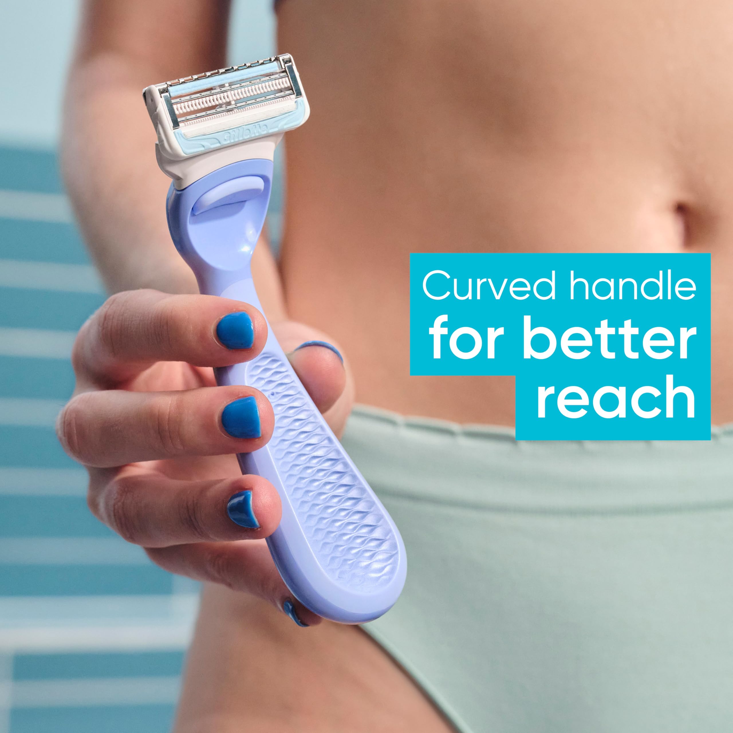 Gillette Venus Intimate Razor six-blade refills pack for quick replenishment