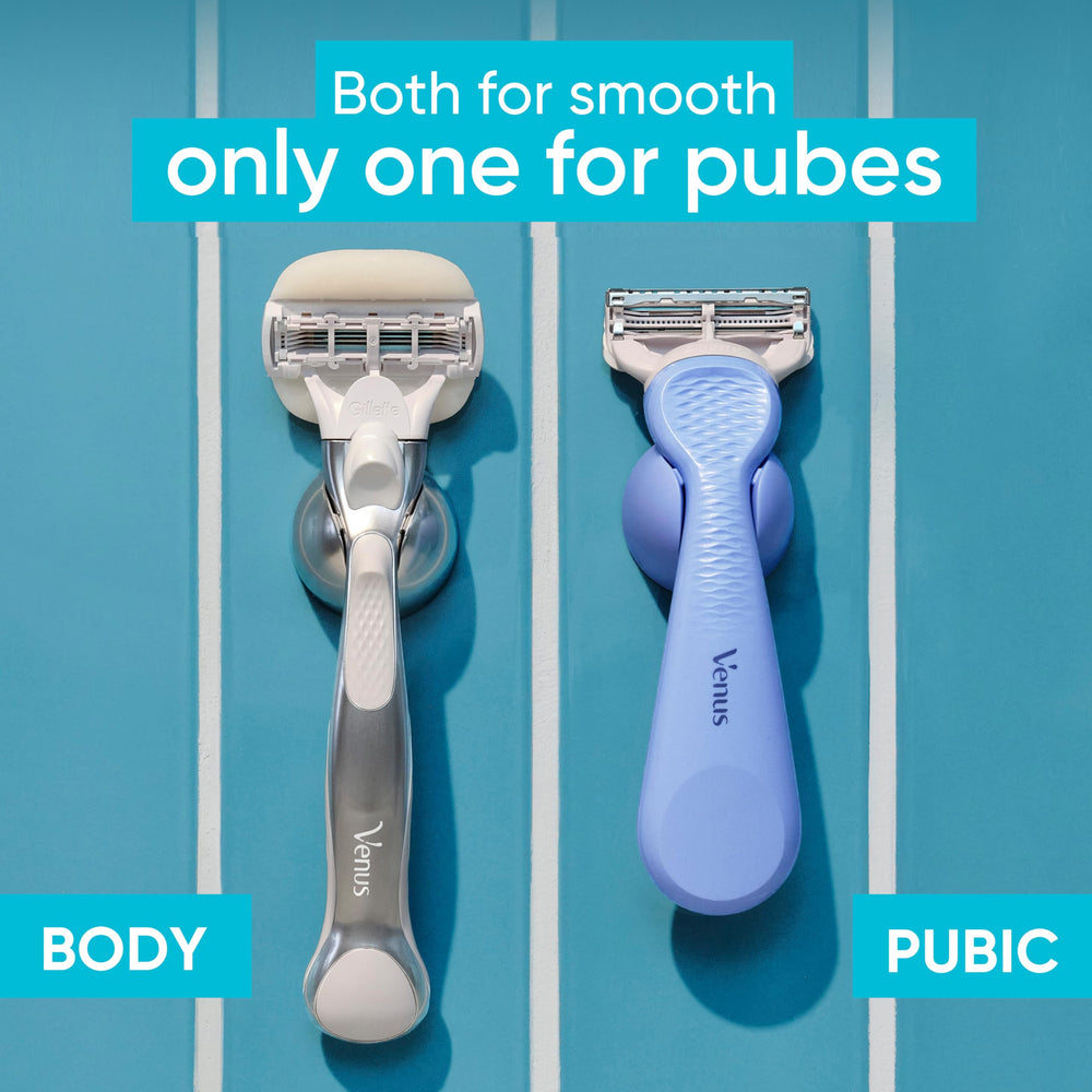 Gillette Venus Intimate Razor compact head design ideal for sensitive areas