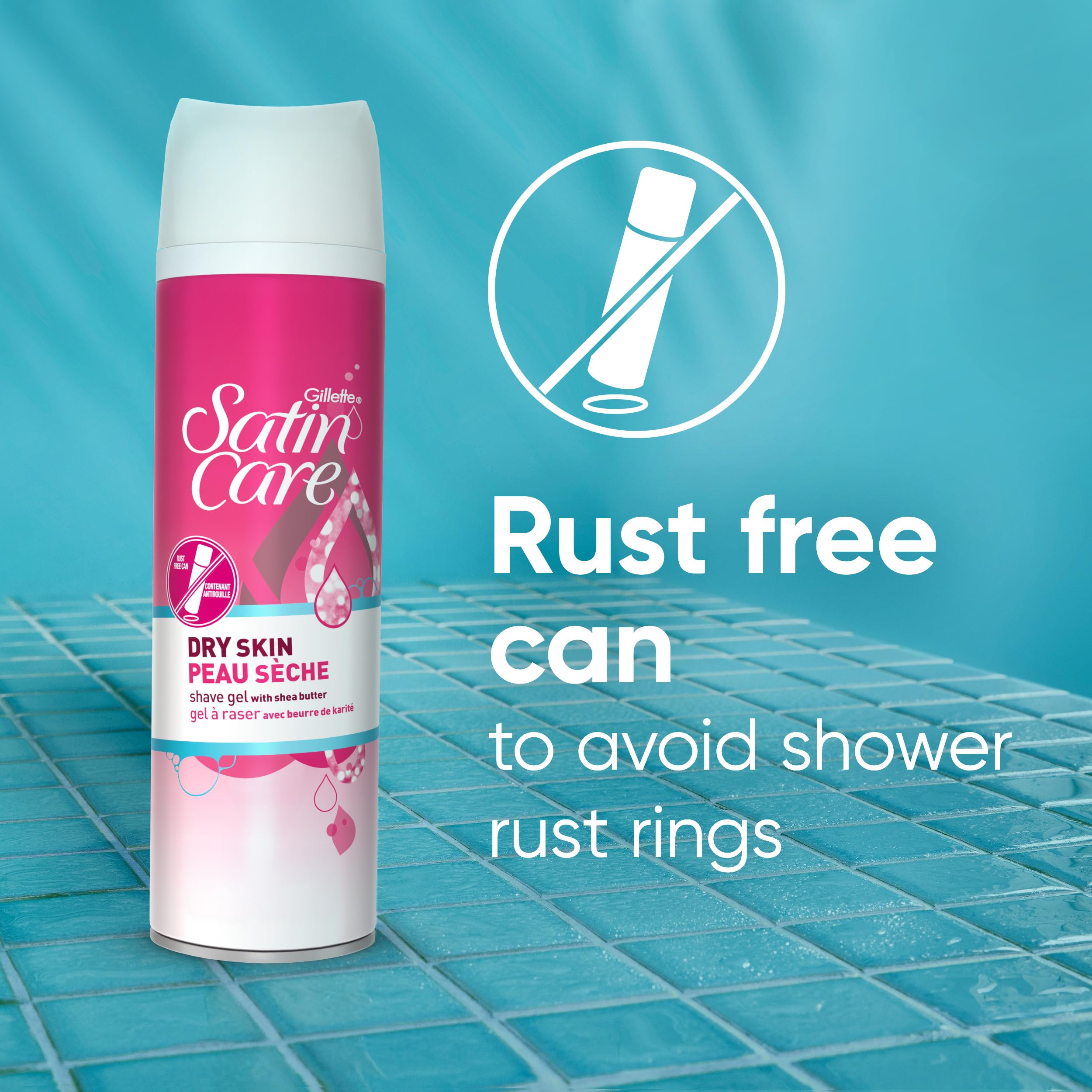 Six-count 7 oz bottles for a complete Venus shave routine.