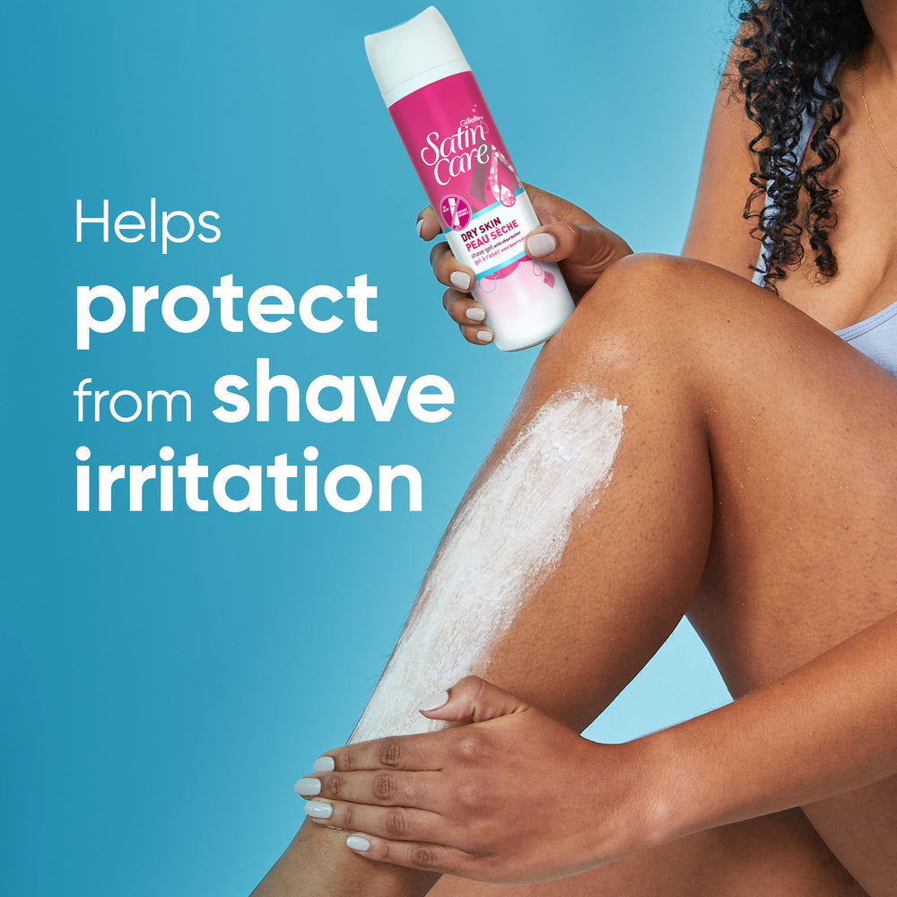 Glycerin and shea butter in Venus Satin Care moisturize during shaving.