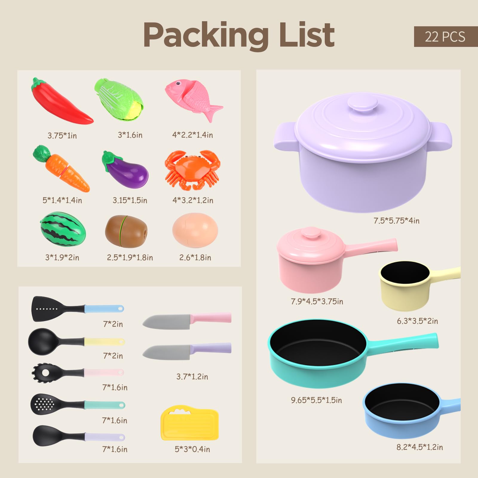 GILOBABY gift box packaging makes a ready-to-gift kitchen toy.