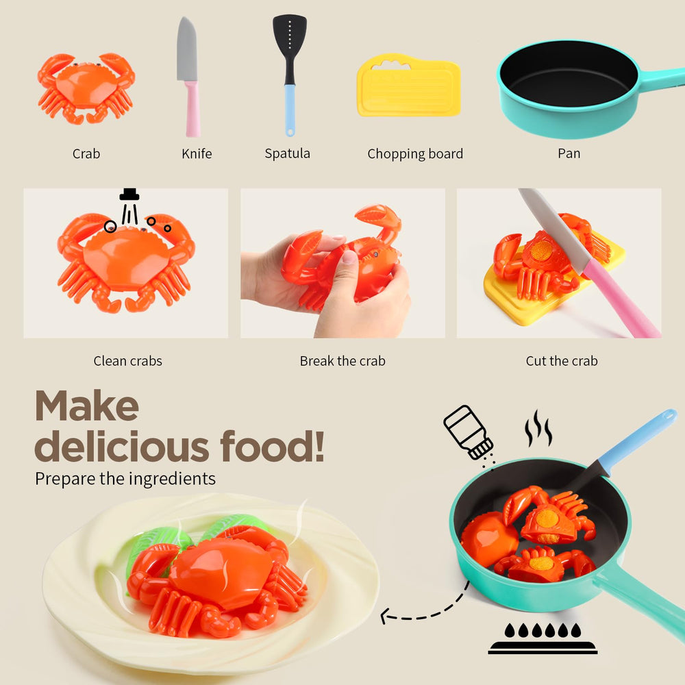 GILOBABY vegetables promote color recognition and fine motor skills.