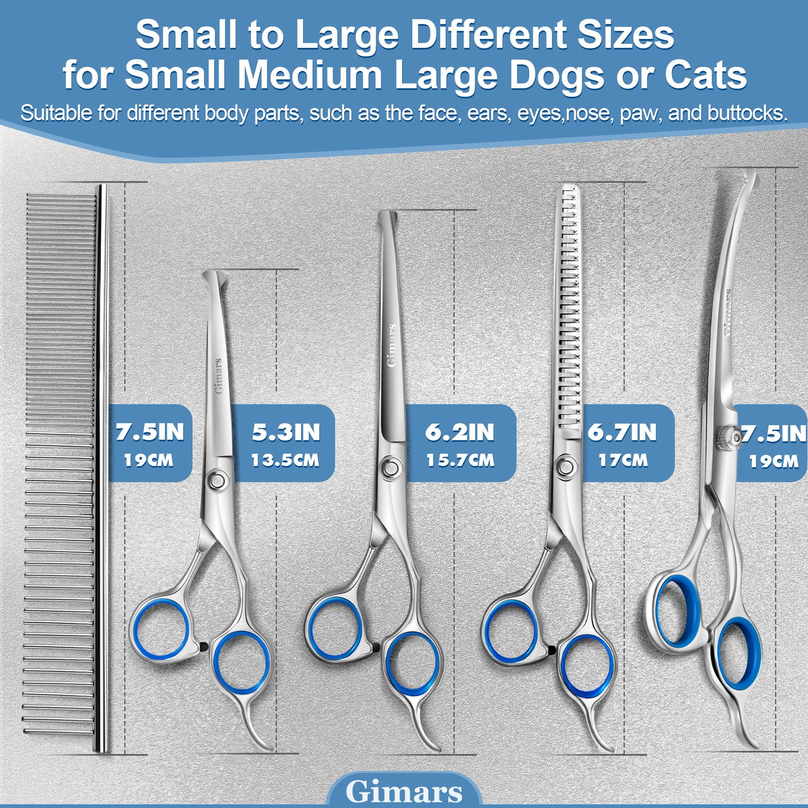 Gimars 6-in-1 grooming set for professional or at-home use.