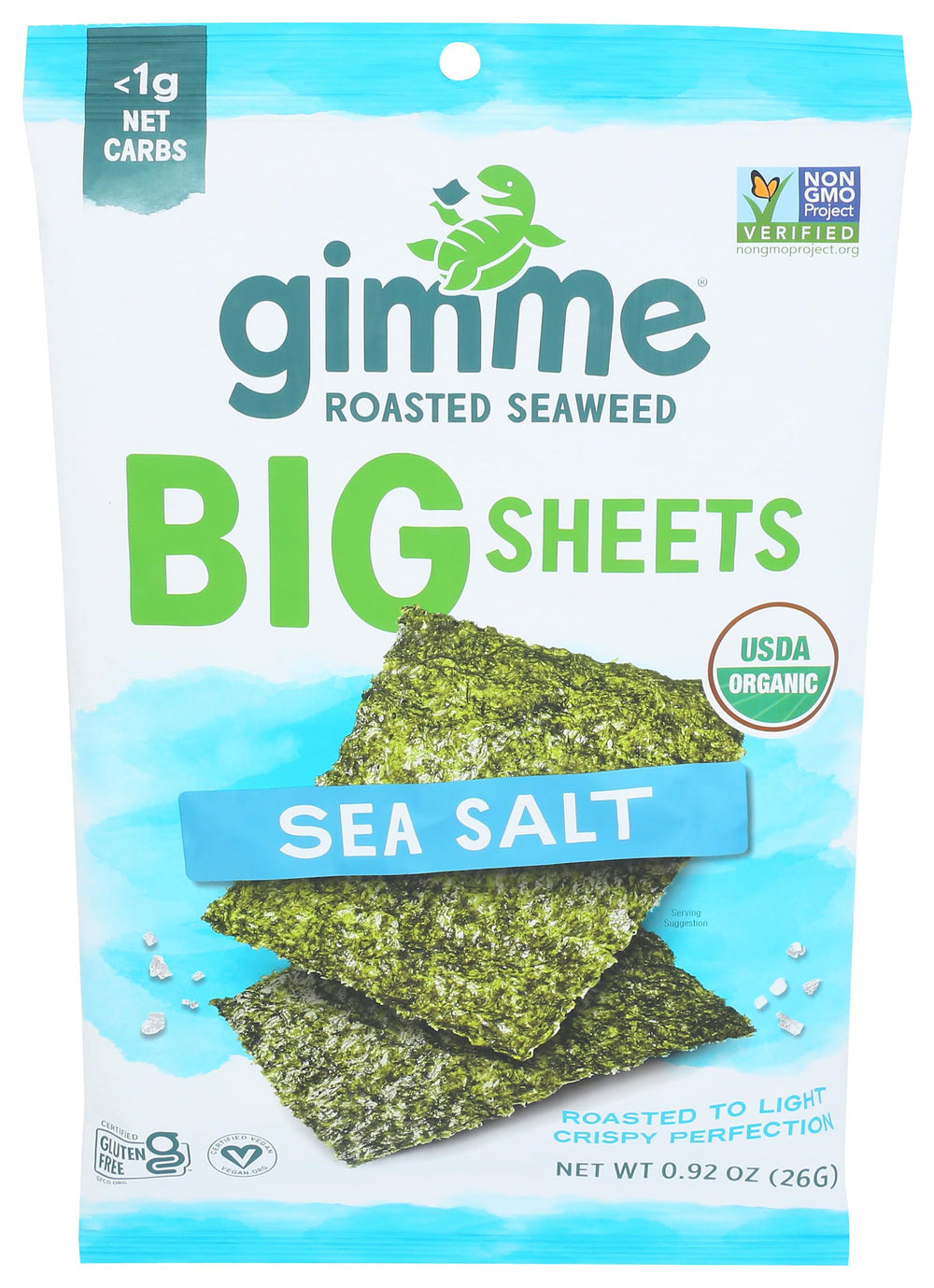 GIMME Organic Wrap N' Roll seaweed sheets for easy on-the-go snacking