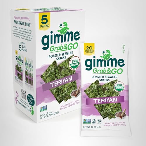 gimMe Seaweed eight flavor lineup with Teriyaki featured
