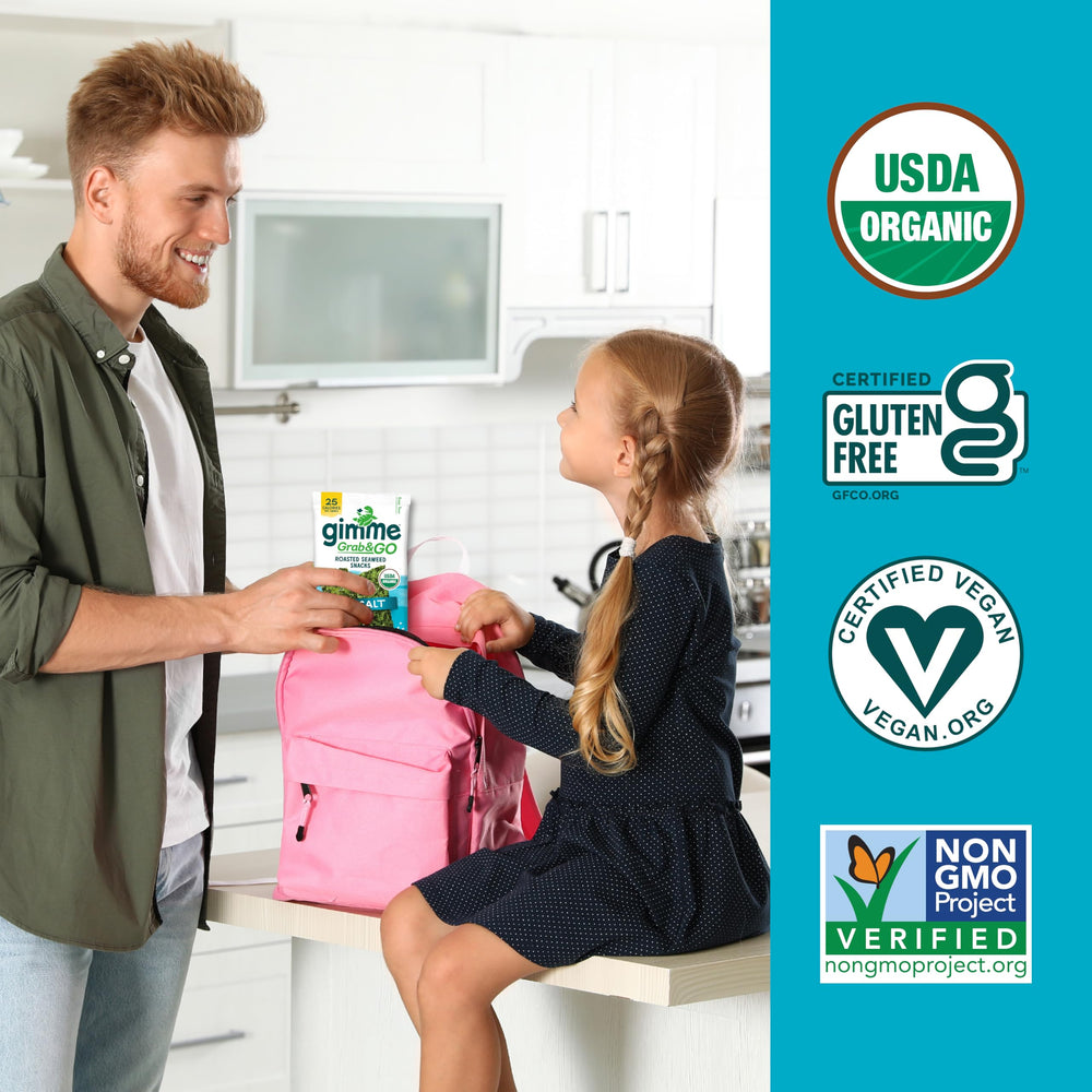 gimMe Seaweed Grab & Go on-the-go pack ideal for busy professionals