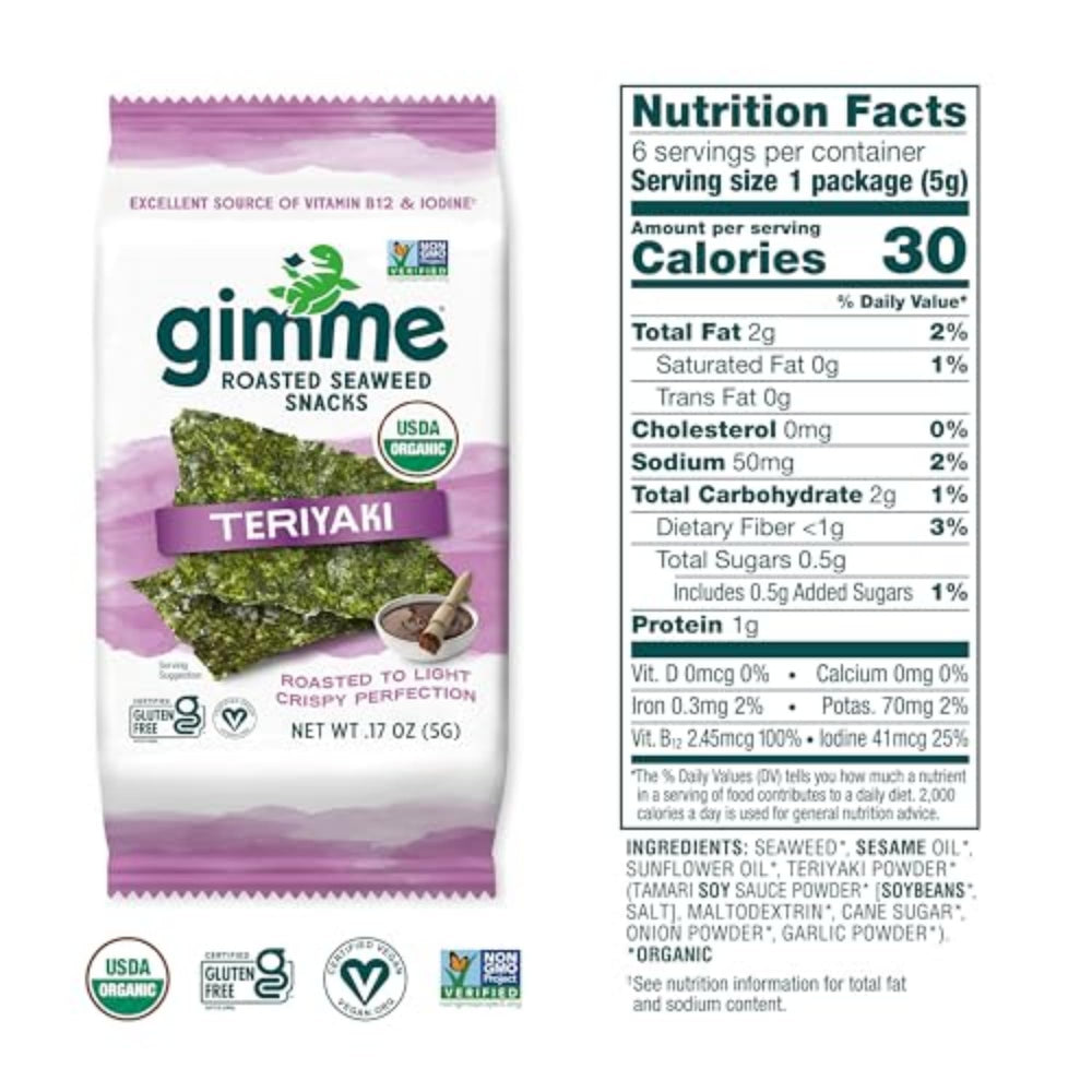 Kid-friendly GimMe seaweed snack in lunchbox, easy for kids to enjoy