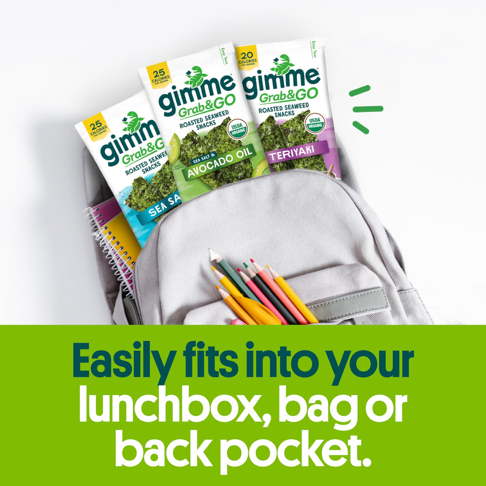GimMe seaweed provides omega-3s within a natural snack.
