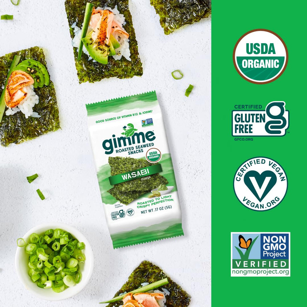 GimMe Seaweed organic ingredients emphasize no artificial flavors.