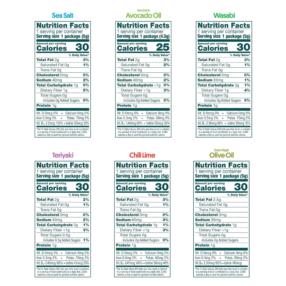 GimMe seaweed sea salt and olive oil pack with crisp, savory sheets