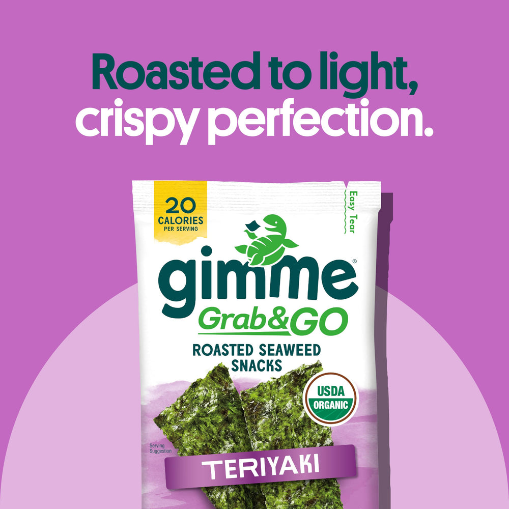 gimMe Seaweed snack in bag portable lunchbox option