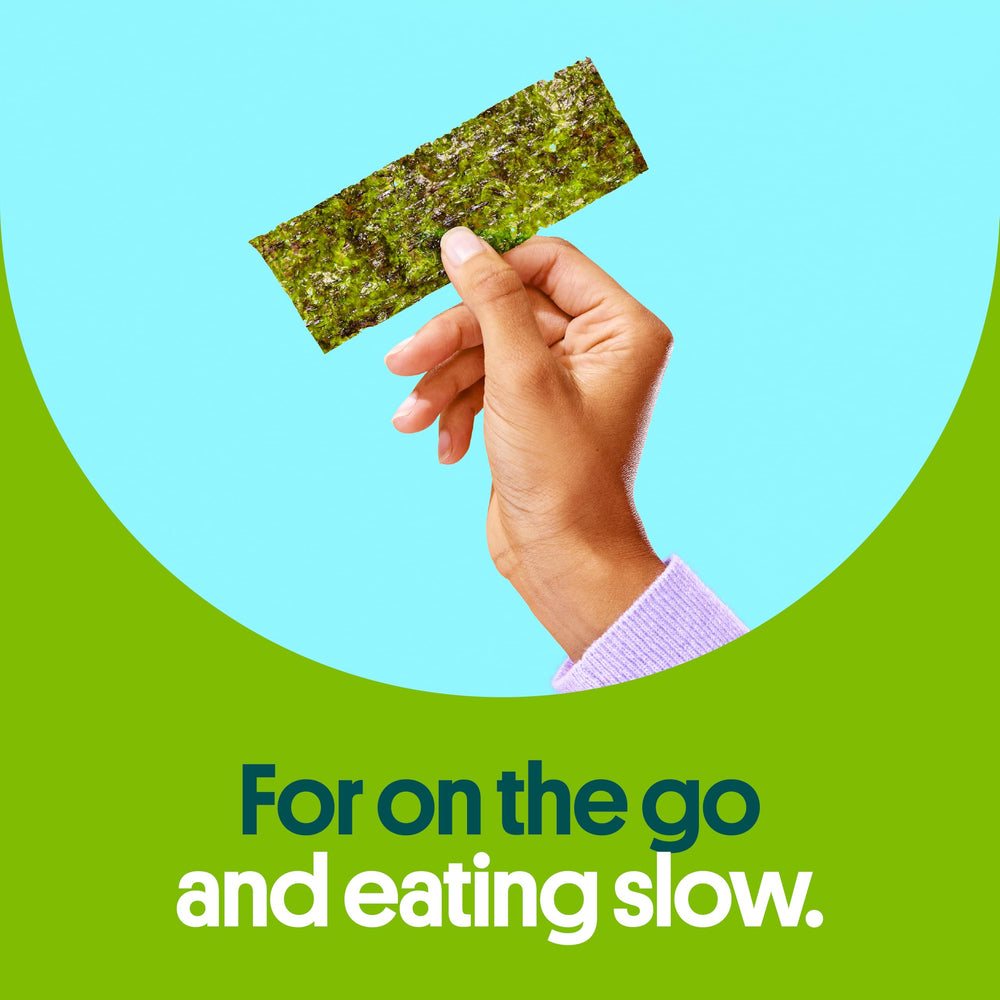 GimMe seaweed is sustainably harvested from Korea and non-GMO.