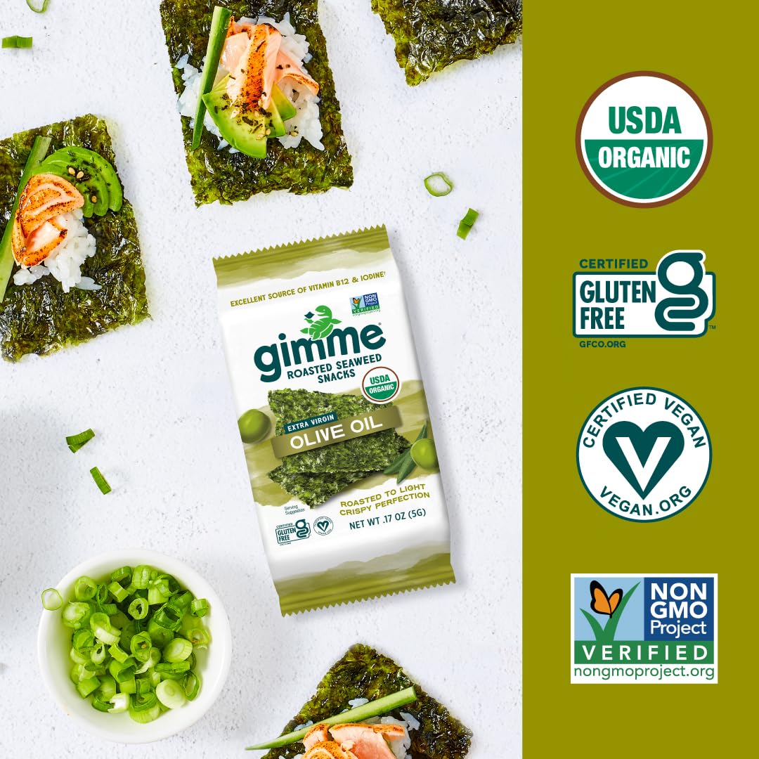 GimMe teriyaki flavor seaweed snack adds bold savor to any snack time.