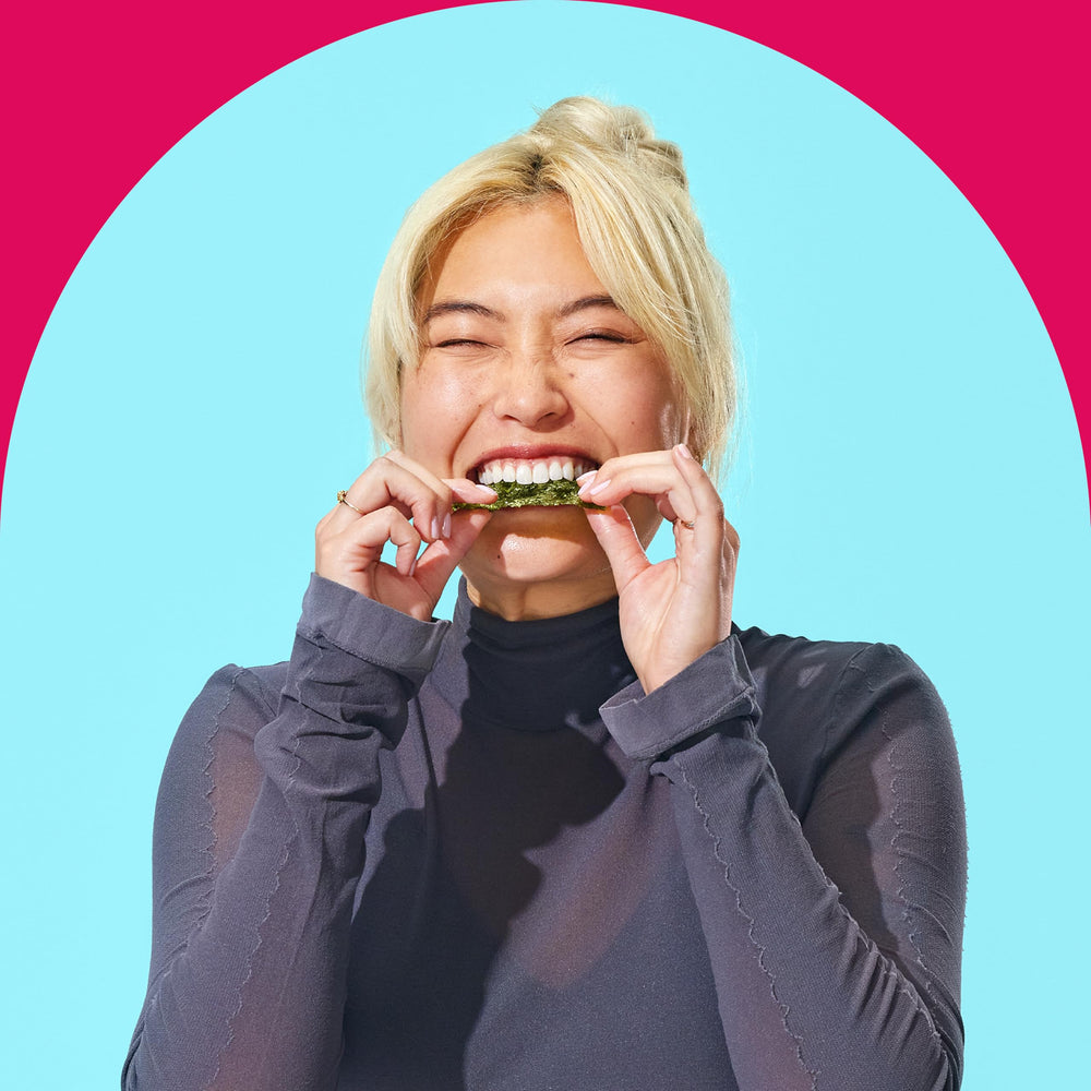 gimMe Seaweed Chili Lime pack: zingy flavor for any time.