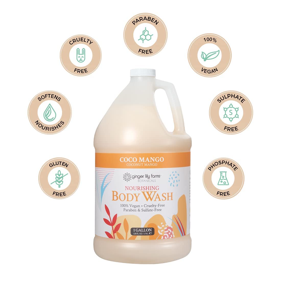 Gallon refill ready for locker rooms, spas, gyms and home showers.