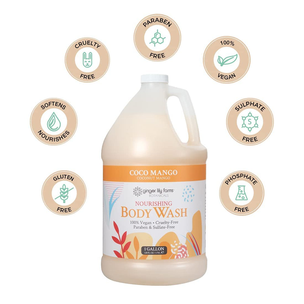 Gallon refill ready for locker rooms, spas, gyms and home showers.