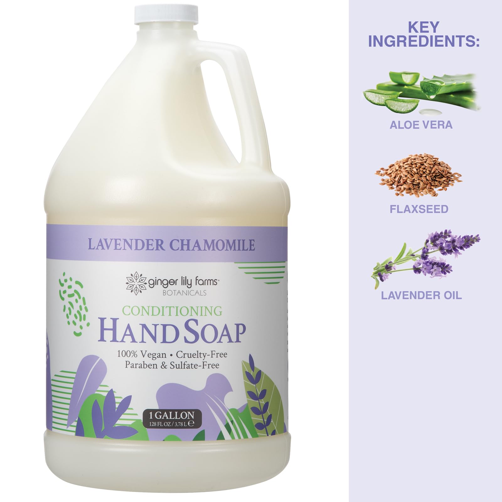 Ginger Lily Farms lavender chamomile scent lingering after rinse.